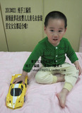 2013#021 纯手工编织 圆领纯色菠萝花纹婴儿儿童毛衣套装