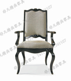 欧式简约餐椅新古典后现代实木高档餐椅书房书椅休闲椅家具可定制