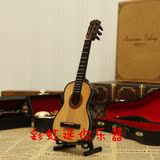 配娃娃乐器模型摆件迷你古典吉他模型礼物送男女朋友客户老师礼物