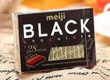 日本原装进口 Meiji明治至尊黑巧克力 钢琴巧克力 130g 28枚