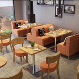 特价西餐厅卡座沙发组合 咖啡厅沙发桌椅奶茶店甜品店休闲套桌椅