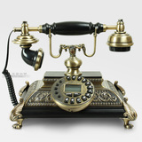 高档欧式电话机 别墅装饰品 仿古复古 实木有绳固定座机 特价包邮