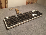 樱桃轴机械键盘明基天机镜Kx-980cherry黑轴ABS透明键帽成色给力