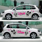 大众POLO整车米奇车贴高尔夫6拉花MG3熊猫奔奔卡通汽车装饰贴纸