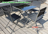 星巴克 户外休闲桌椅 特斯林可折叠桌椅阳台庭院花园公园室外家具