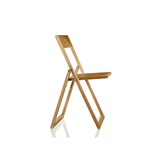 意大利magis简约木质休闲椅子进口实木折叠餐椅客厅书房