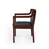 葡萄牙进口 DI 现代简约时尚 REITOR  CHAIR 红木 真皮 餐桌椅