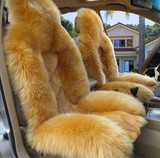2016新款汽车坐垫冬季纯羊毛坐垫套皮毛一体通用座垫狼皮保暖车垫