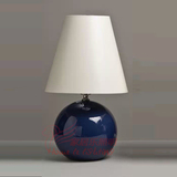 现代简约彩色玻璃台灯 北欧宜家美式样板间客厅卧室床头装饰台灯