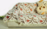 加厚防滑布艺沙发巾沙发罩全盖沙发布金郁金香尺寸可定做棉麻满搭