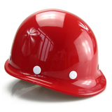 禄美纯玻璃钢高强度劳保安全帽国标工地施工安全帽夏季透气孔款