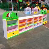 厂家直销幼儿园防火板组合哆啦A梦小熊等三层造型玩具柜收纳柜