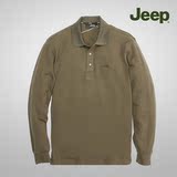 JEEP/吉普 官方旗舰店 专柜正品 男装纯棉 条纹长袖T恤JS6KT101