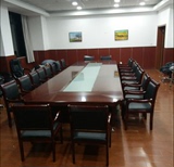 上海办公家具 实木贴皮红胡桃会议桌 油漆会议桌大型烤漆长桌包邮