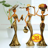 结婚礼物工艺品摆件民族雕塑欧式摆设礼品树脂傣族泰国装饰品中国