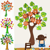 新款立体泡沫大树花朵墙贴幼儿园教室板报儿童房墙面布置装扮壁饰