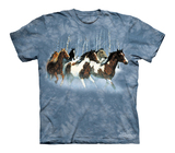 美国代购正品The Mountain冬天的马3d男女款短袖立体个性公子t恤