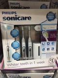美国直邮代购Philips飞利浦 Sonicare 白金钻石声波震动牙刷套装