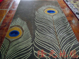 欧式时尚灰色地毯客厅沙发茶几地毯卧室外贸特价孔雀腈纶地毯地垫