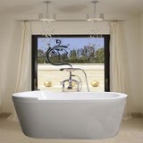 单人独立式浴缸椭圆形浴缸成人浴盆亚克力浴缸冲浪按摩浴缸特价