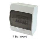 天亚TSM-8ways 8位防水配电箱 明装照明开关盒8p空开盒家用配电盒