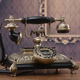 别墅高档欧式仿古电话机 美式复古电话座机创意时尚家用金属品质