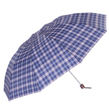 天堂伞 正品专卖 英伦格子晴雨伞超大创意双人折叠雨伞 男士