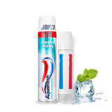 现货英国进口Aquafresh立式成人牙膏fresh minty 清新薄荷味100ml