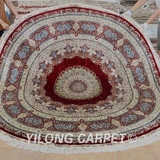 益隆经典中国红 波斯手工地毯 畅销欧美 客厅卧室床边毯244x244cm