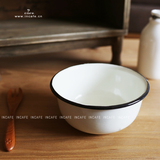 INCAFE| 搪瓷小碗厚实小碗儿童碗搪瓷复古碗杂货日单搪瓷碗
