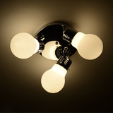 碧得森现代简约欧式创意LED个性时尚 餐厅书房卧室3头灯泡吸顶灯