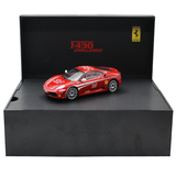ENTERBAY/法拉利1:43合金红色14号冠军版F430拼装玩具汽车模型