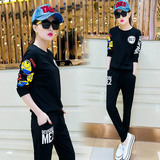 韩版2016春装新款潮时尚女装套装上衣外套休闲两件套18-25周岁24