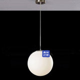 现代简约圆形白球灯时尚咖啡厅餐厅吊灯过道灯阳台白色玻璃球吊灯