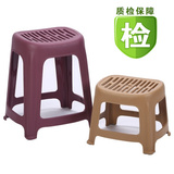 加厚大小号塑料凳子椅子板凳 家用防滑高矮吃饭餐凳浴室凳条纹凳