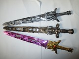 古铜复古宝剑 儿童塑料玩具宝剑 西欧武士重剑 过家家玩具宝剑