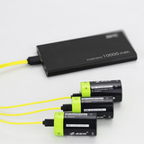 卓耐特1号USB充电电池1.5V燃气灶热水器煤气灶 D型通用锂电池2节