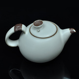 茶壶 瓷器汝窑月白德化陶瓷 贤人指福 茶具休闲礼品正品特价包邮