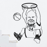 陌上花开墙贴NBA麦蒂湖人灌篮高手篮球海报运动人物男孩卧室背景