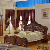 欧式床特价公主床实木床新古典双人床深色1.5米1.8米法式家具包邮