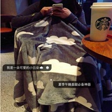 韩国原单云朵法兰绒毯子 办公室午睡空调毯学生盖腿毯夏季单人毯