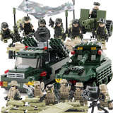 乐高拼装积木军事系列坦克车儿童益智玩具人仔5-7-8-10-12岁男孩