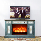 1.4米壁炉架欧式壁炉电视柜装饰柜美式实木雕花电壁炉