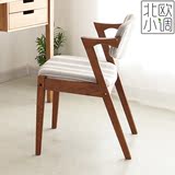 北欧简约餐椅日式现代宜家餐椅皮艺休闲咖啡椅子设计师椅子电脑椅