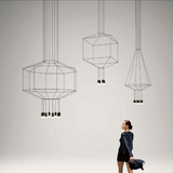 设计师创意个性吊灯北欧后现代简约艺术客厅展厅楼梯led线条灯