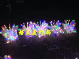 led蝴蝶灯彩色水晶滴胶造型植物动物造型灯景观装饰树灯发光彩灯