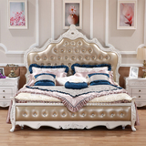 欧式双人床 奢华实木床公主床橡木床美式双人婚床1.8米现货