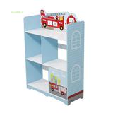 卡通汽车书架儿童书柜宝宝书橱书架书柜特价小柜子简易书架储物柜
