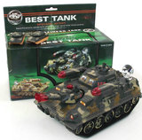 电动坦克带万向音乐灯光和二只小坦克 儿童模型玩具1-3岁