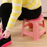 韩之炫2016现货加厚塑料圆形家用成人儿童浴室凳子板凳整装矮凳
